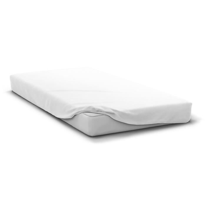 Lenzuolo con angoli - HOME LINGE PASSION - HP71760 - 90 x 190 cm + cuffia 30 cm - Microfibra - 82 g - BIANCO