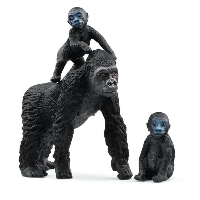 SCHLEICH - Famille de Gorilles des Plaines - 42601 - Gamme : Wild Life