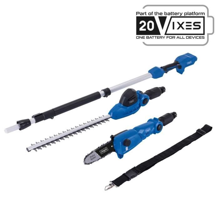Utensile 2 in 1 Potatore + Tagliasiepi a batteria - SCHEPPACH C-PHTS410-X- 20V IXES - senza batteria né caricabatterie