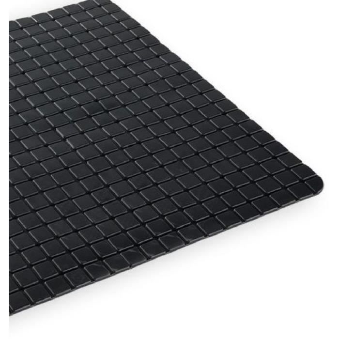 Bath Mat Anti Slip 40 x 60 cm Rectangle Black