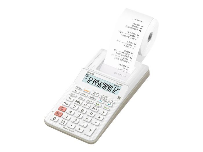 Calculatrice imprimante - CASIO - HR8 RCE - Portable - Écran LCD - Alimentation par pile