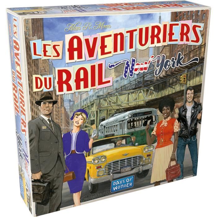Les Aventuriers du Rail : New York - AC-D�CO - Jeu de soci�t� - 8 ans et plus - 2 a 4 joueurs - 10 a 15 minutes