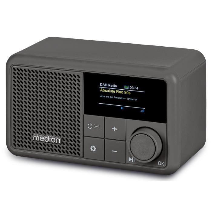 Image secondaire de Mini Radio - MEDION - DAB/FM - Mono 2W RMS - Gris