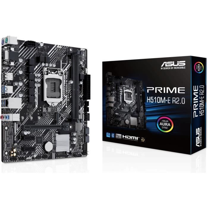 Scheda madre - ASUS - PRIME H510M-E R2.0 - LGA 1200 - DDR4 - micro ATX