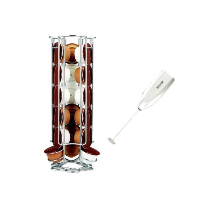 Ensemble à café avec porte capsules Dolce Gusto et mousseur à lait - FACKELMANN
