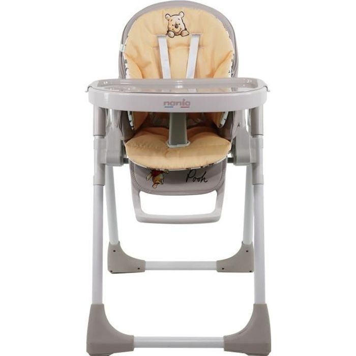 Nania - Chaise haute CARLA de 6 a 36 mois – Inclinable et réglable en hauteur  – Winnie Exploring