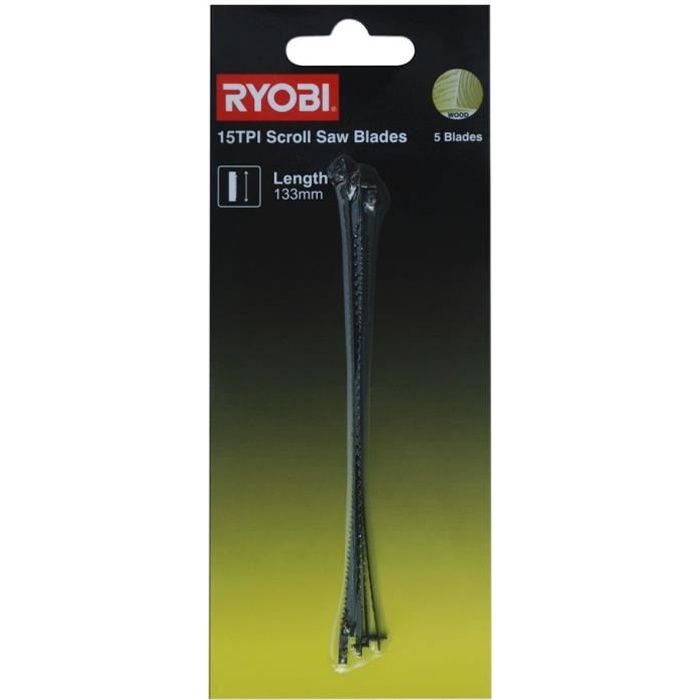 RYOBI 5 15 TPI 133mm Scroll Blades for RSW1240G