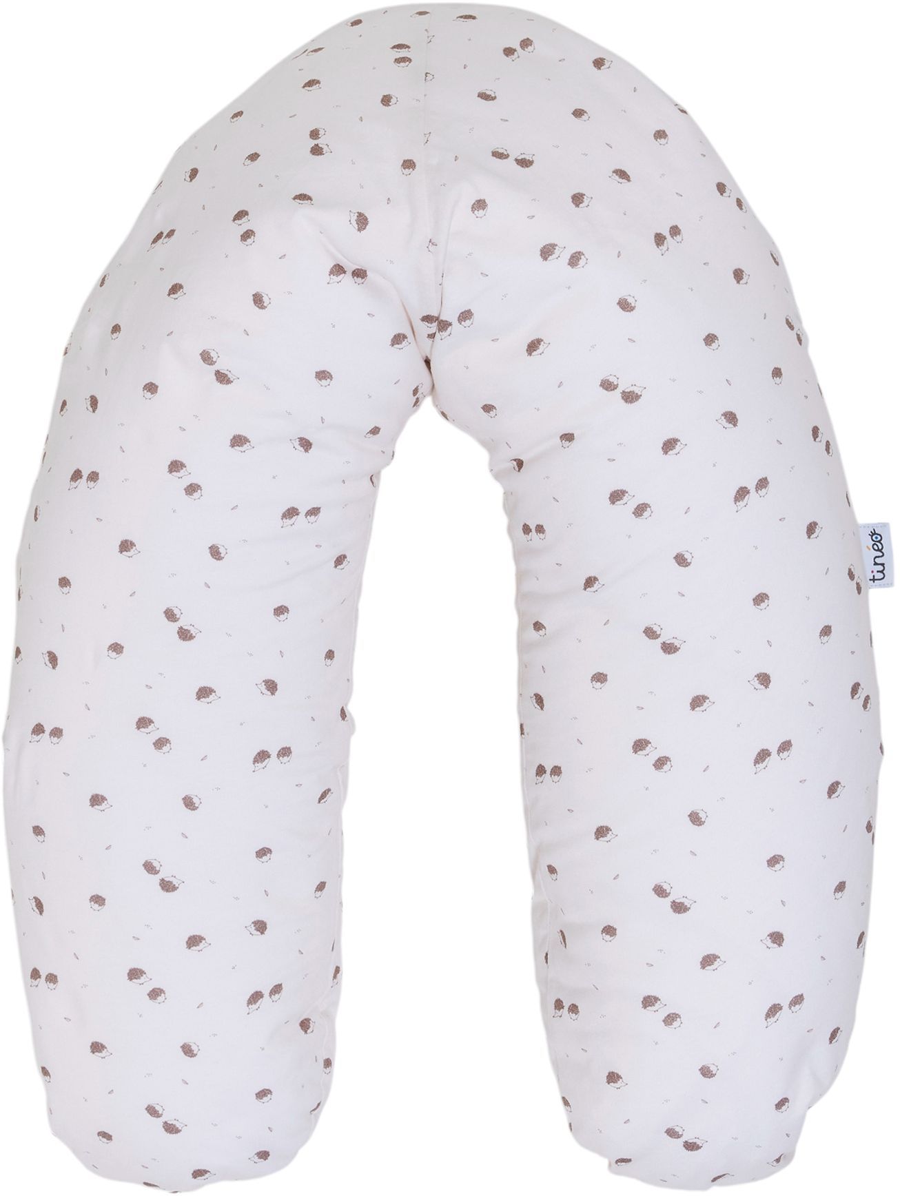 Coussin de Maternité TINEO en Jersey de Coton Écru avec Hérissons