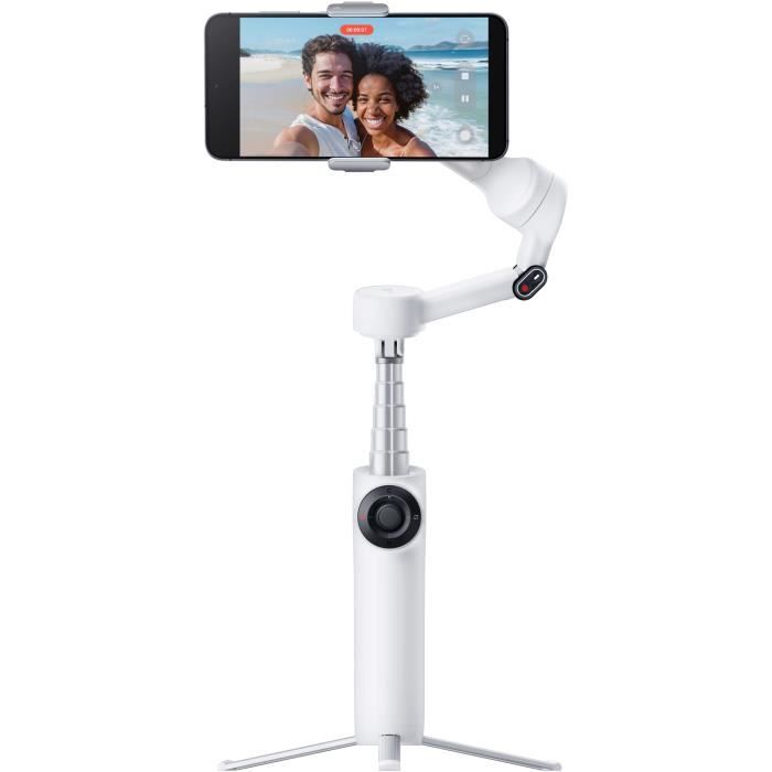 Stabilizzatore per smartphone - INSTA360 - Flow 2 - Tracciamento panoramico a 360° - Bianco - Confezione standard