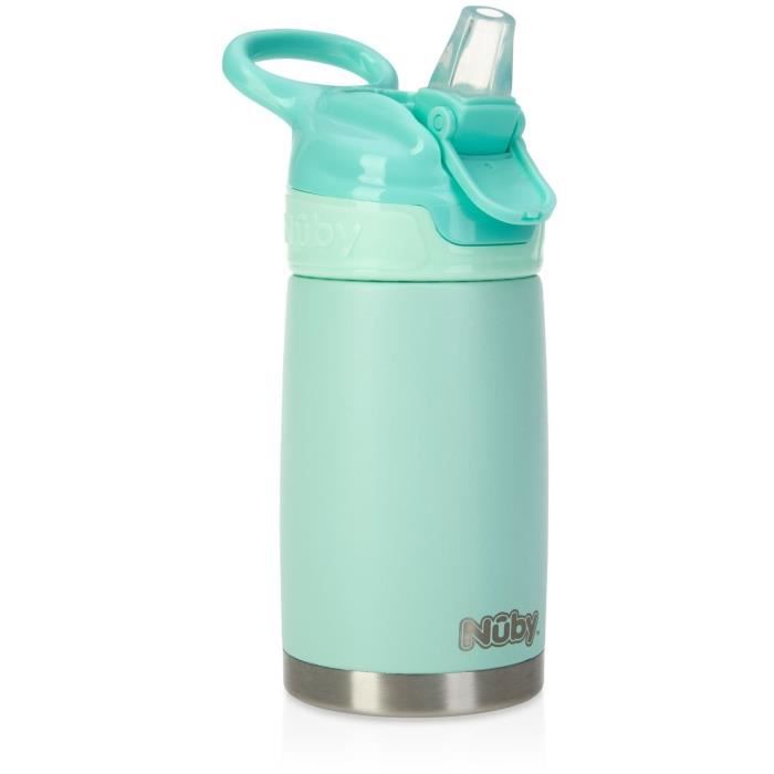 Gourde isotherme - NUBY - 300 ml - Acier inoxydable - Turquoise