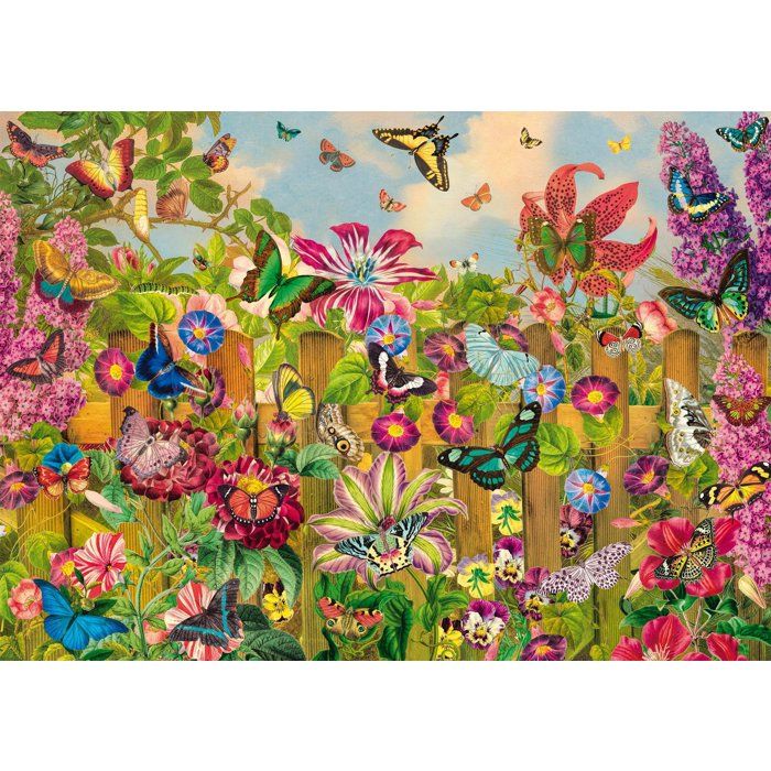 Image secondaire de Puzzle Jardin Enchanté de Papillons - 2000 Pièces