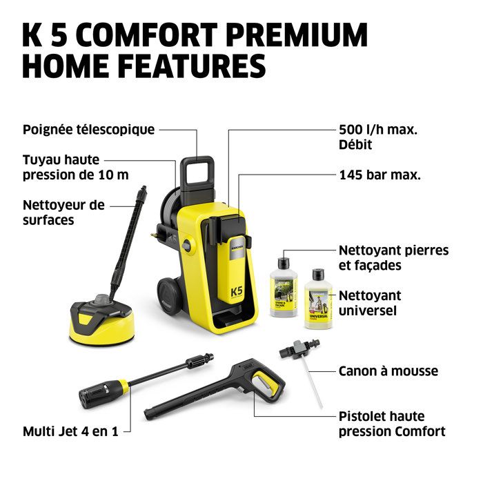 Image secondaire de KARCHER K 5 Comfort Premium Home - Nettoyeur Haute Pression 2100W
