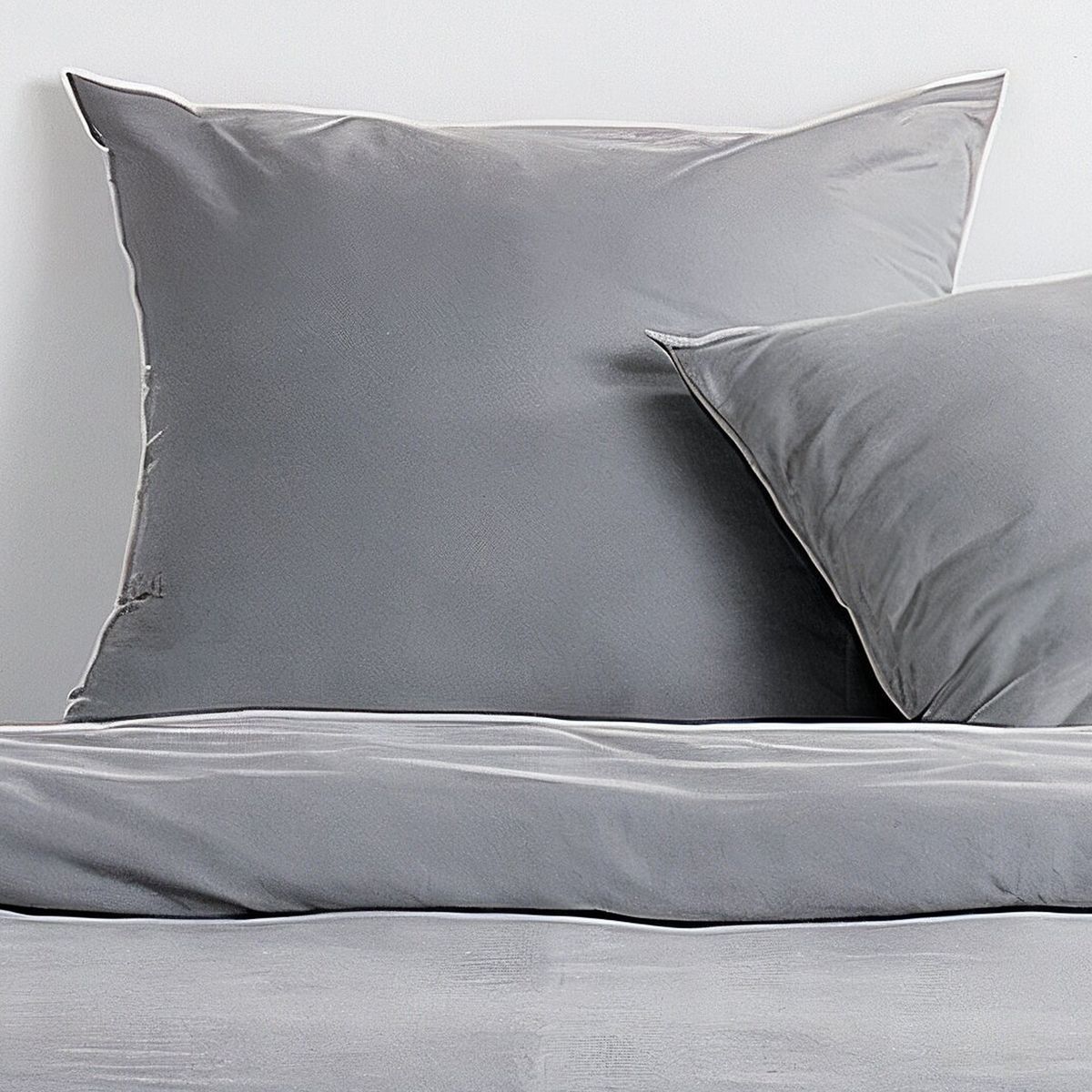 Image secondaire de Parure de lit Essential TODAY - Housse de couette et taies - 220x240 cm - Gris effet lavé