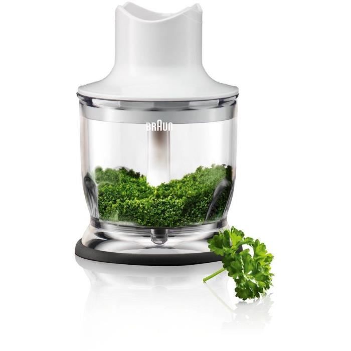 Hand Mixer with Chopper White and Blue 500 Watts 2 Speed Settings 600 Milliliters User Manual