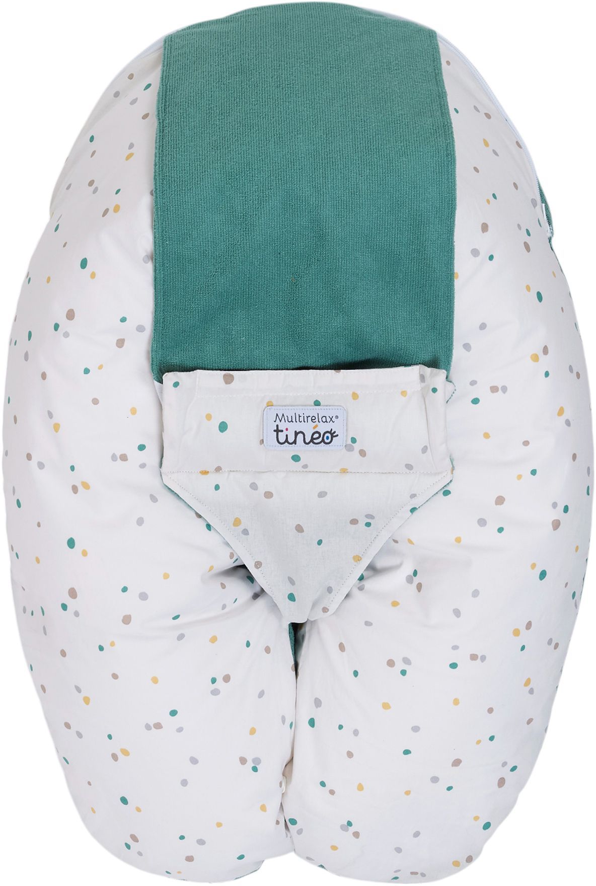 Image secondaire de Coussin de maternité 3-en-1 MultiRelax TINEO - Vert à Pois