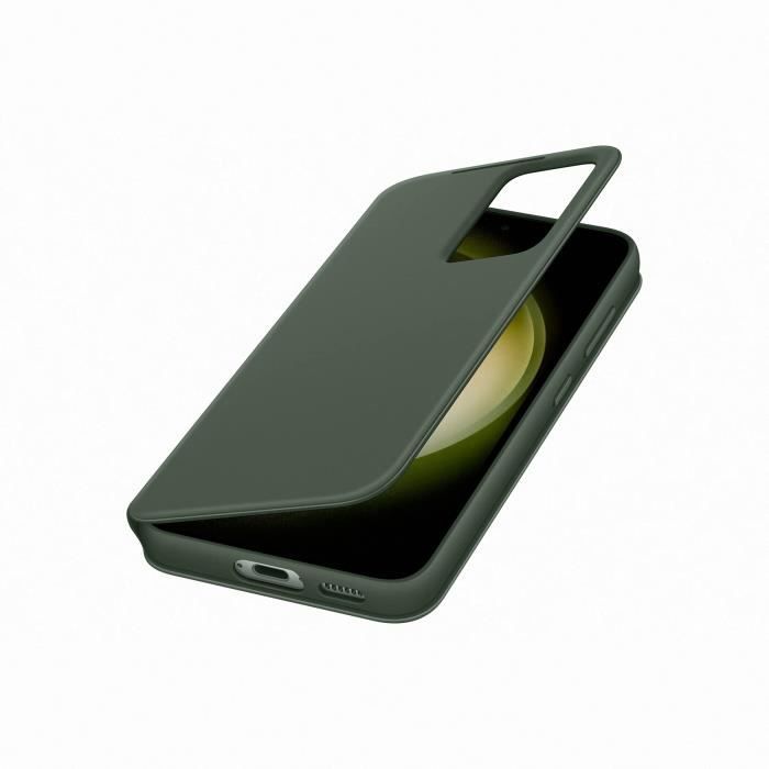 Etui Smart View SAMSUNG avec porte-carte S23 Kaki