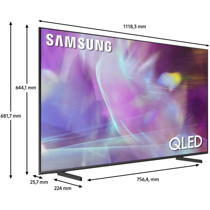 SAMSUNG QE50Q60A - TV QLED 4K UHD - 50'' (127 cm) - HDR10+ - Smart TV - 3 x HDMI - 2 x USB