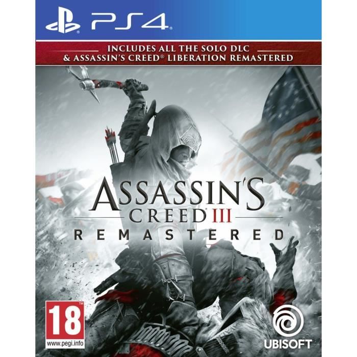 Pack Assassin's Creed 3 + Assassin's Creed Liberation Remaster Jeux PS4
