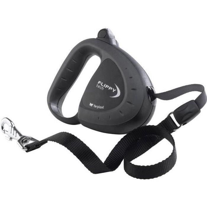 Correa para perros retráctil de cinta grande FLIPPY Tech