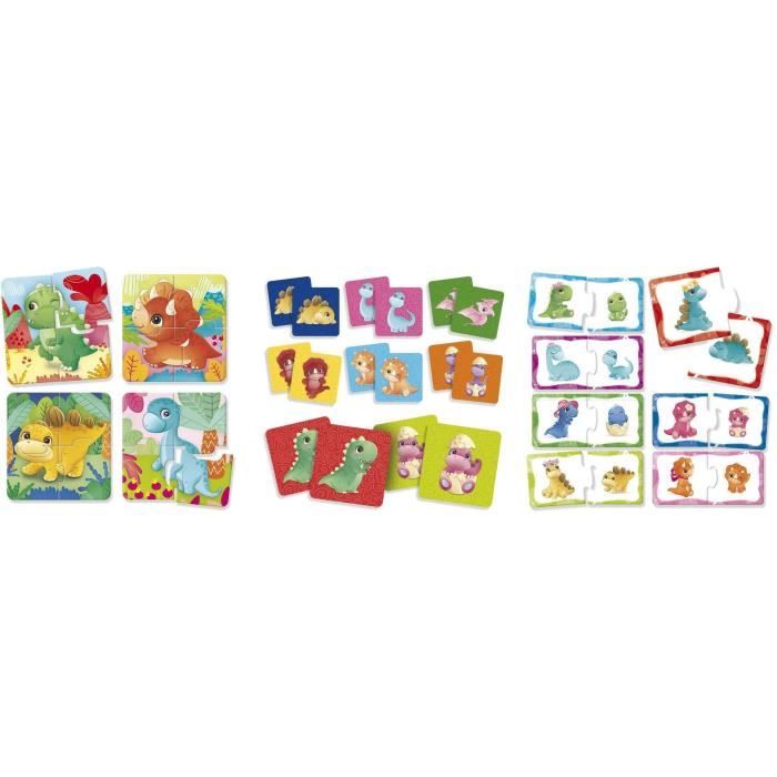 Image secondaire de Dinoland - Jeux éducatifs - CAROTINA BABY - Puzzles, Mémo, Associations