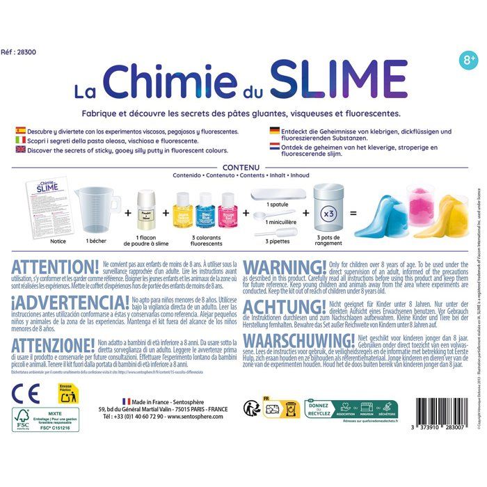 Image secondaire de Kit Scientifique Sentosphere - Créez Votre Slime Fluorescent
