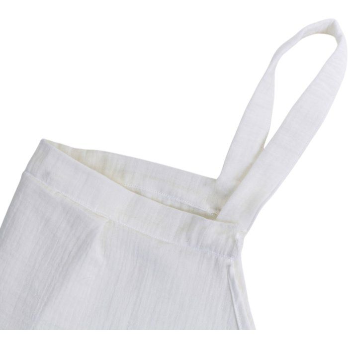 Image secondaire de Voile d'allaitement TINEO en double gaze de coton - Blanc