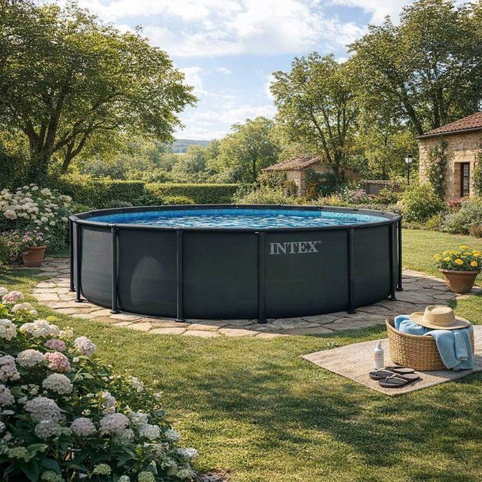 Image secondaire de Kit Piscine Hors Sol Tubulaire INTEX Ultra XTR 488 cm Ronde avec Accessoires