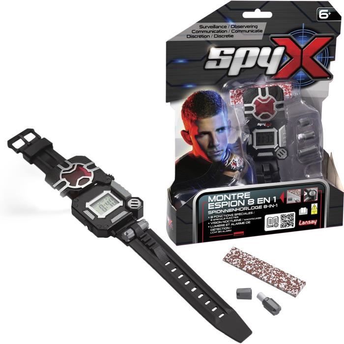 Spy X – Montre Espion 6 En 1 - Jouet & Accessoires d'Espion - Panoplie d'espionnage enfant - Des 6 ans - Lansay