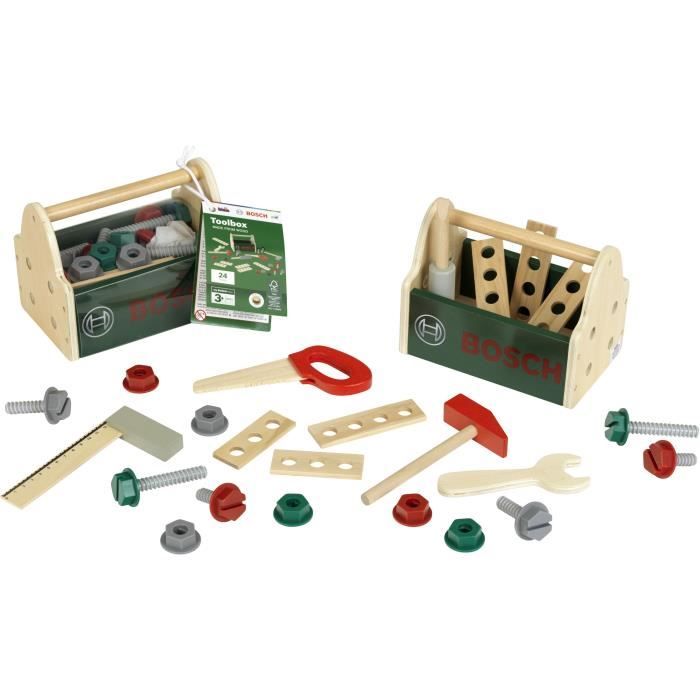 Caisse à outils en bois FSC KLEIN avec accessoires pour enfants