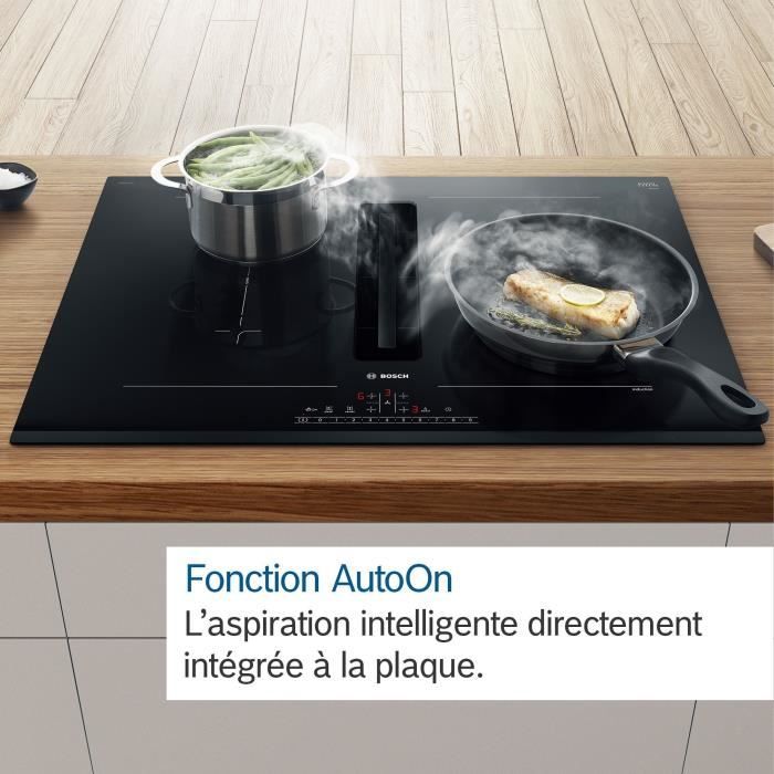 Image secondaire de Table Induction Aspirante Bosch Série 6 - PVQ811H26E Noir