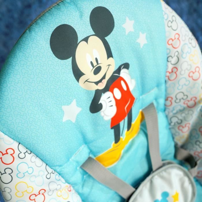 BRIGHT STARTS Transat Disney baby Mickey - Evolutif - 61 x 86 x 71 cm - Bleu - Des la naissance
