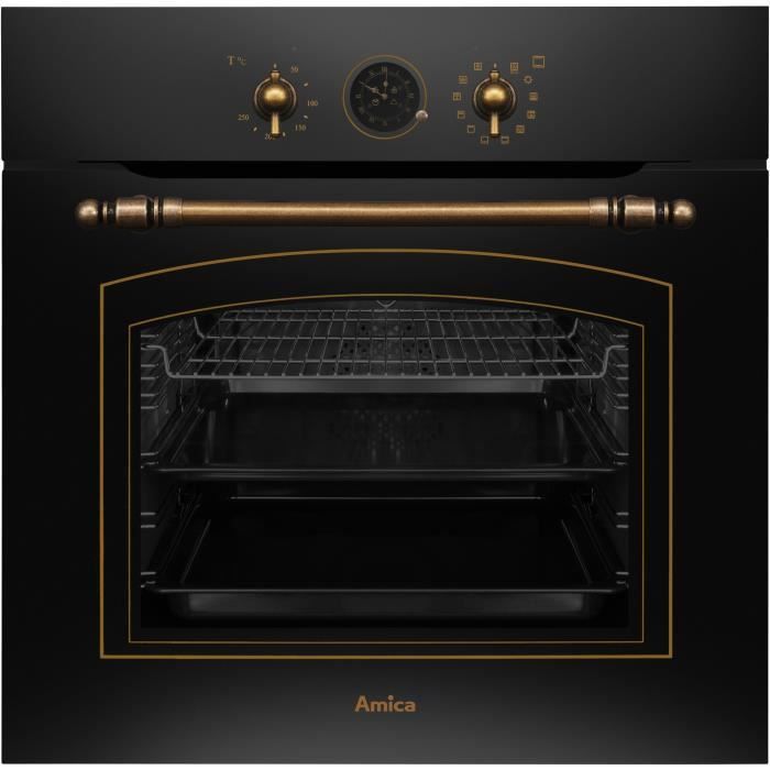 Image secondaire de Four multifonction rétro AMICA ED17319B - Noir 59,5 cm