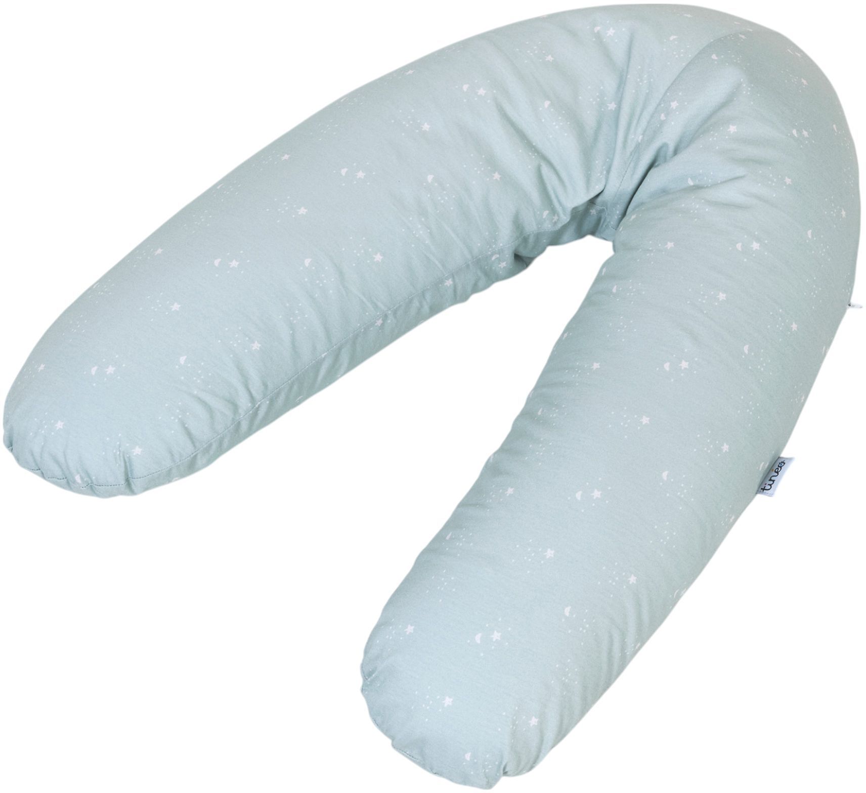 Image secondaire de Coussin de maternité ergonomique TINEO en jersey de coton vert d'eau