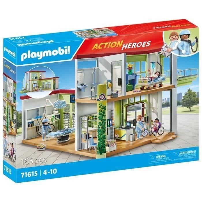 PLAYMOBIL 71615 Hospital, Action Heroes, Hospital, 165 pieces, Ages 4 and up