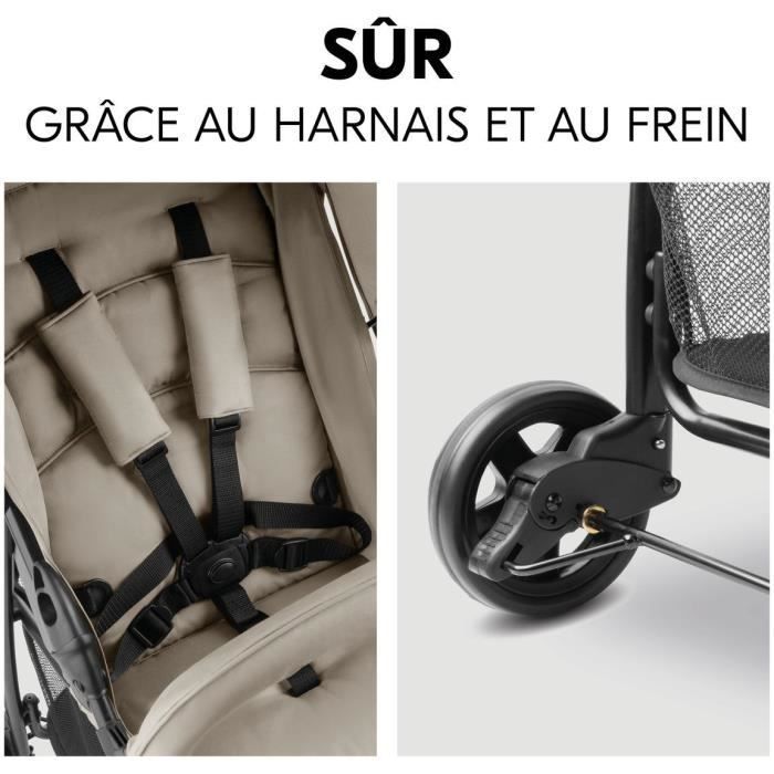 Image secondaire de HAUCK - Poussette canne - SPORT - Pliable & inclinable - Capote Pare-Soleil - 4 roues - Bleu