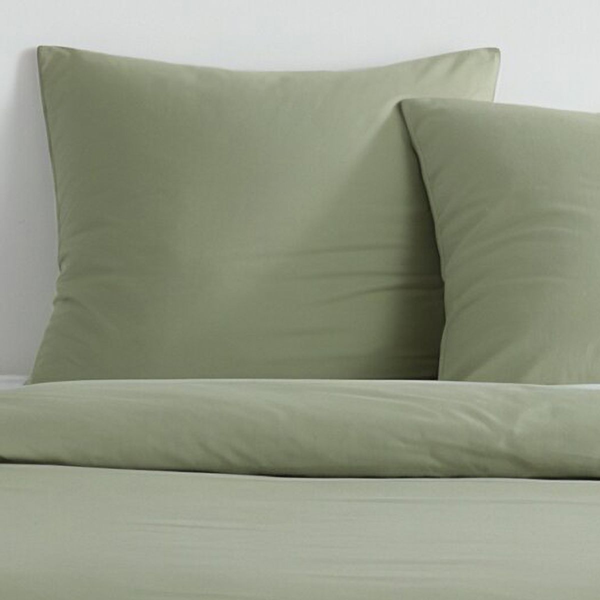 Image secondaire de Parure de lit Essential 220x240 cm - Effet lavé sauge - TODAY