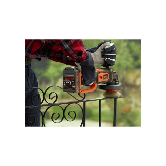 Image secondaire de Meuleuse d'angle BLACK+DECKER 18V 125mm - Performante et Ergonomique