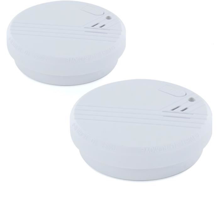 Optical smoke detectors - CHACON - With 9 V alkaline battery - 1 year - White