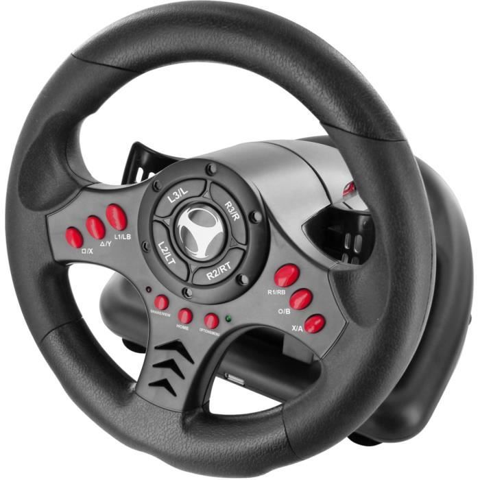 Volant Racing Wheel - SUBSONIC - SV400 - Compatible PS4, Xbox One, PC et PS3