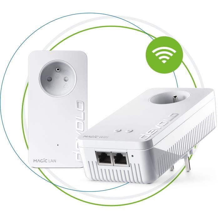 DEVOLO Magic 2 WiFi next - Starter Kit  - 2 adaptateurs CPL - 2400 Mbit/s