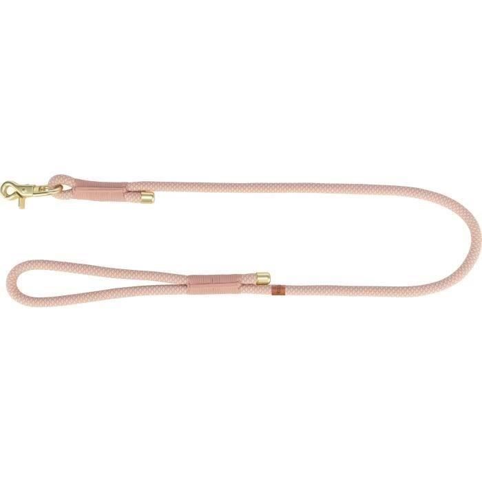 TRIXIE Correa Soft Rope - S–XL: 1m - ø 10 mm - Rosa y rosa claro