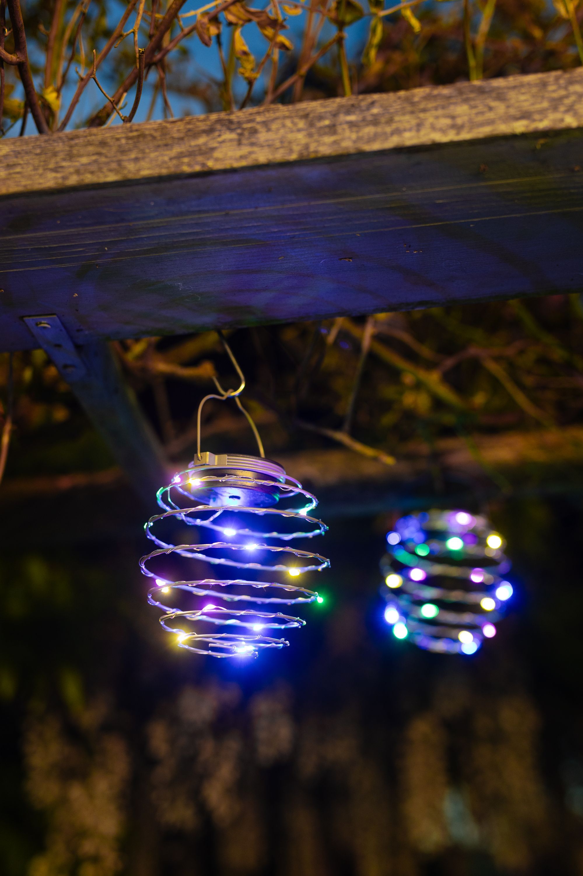 Image secondaire de Lot de 2 suspensions spirale solaire multicolores - GALIX