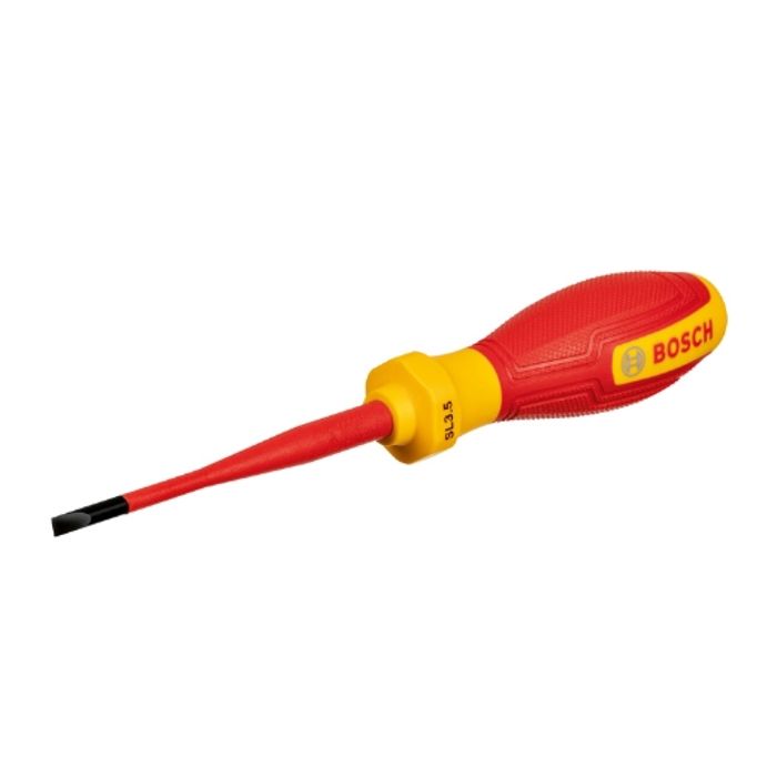 Tournevis VDE - BOSCH - SL3,5x75 - Isolé jusqu'à 1000V - Manche ergonomique - Embout plat