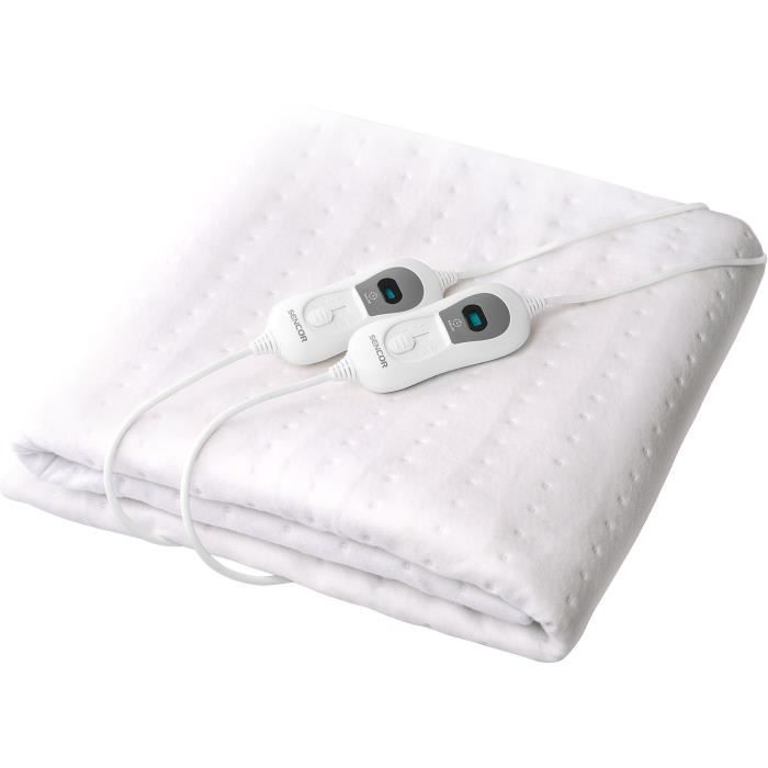 Couverture chauffante - SENCOR - SUB 2700WH - 120 W - 3 temp�ratures - Blanc
