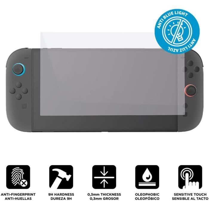Image secondaire de Verre trempé anti-lumiere bleue - Nintendo Switch 2