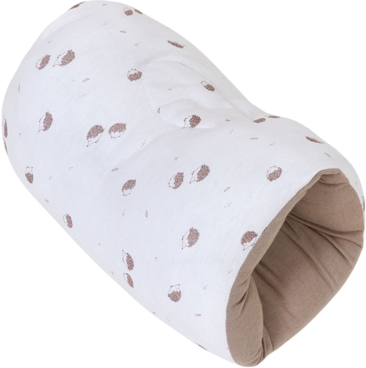 Image secondaire de Brassard d'allaitement en jersey de coton - TINEO - Ecru avec Hérissons