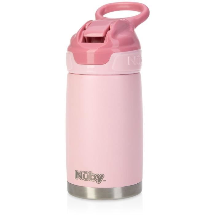 Gourde isotherme - NUBY - 300 ml - Acier inoxydable - Rose