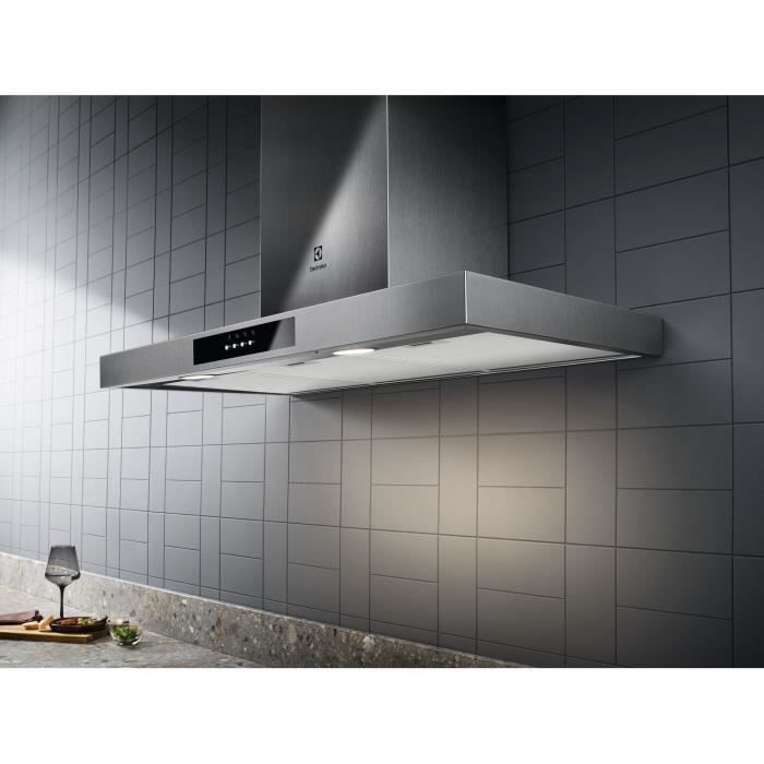 Image secondaire de Hotte décorative Electrolux LFT429X en inox - 3 vitesses - 89,8 cm