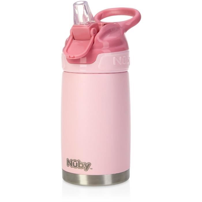 Image secondaire de Gourde isotherme - NUBY - 300 ml - Acier inoxydable - Rose