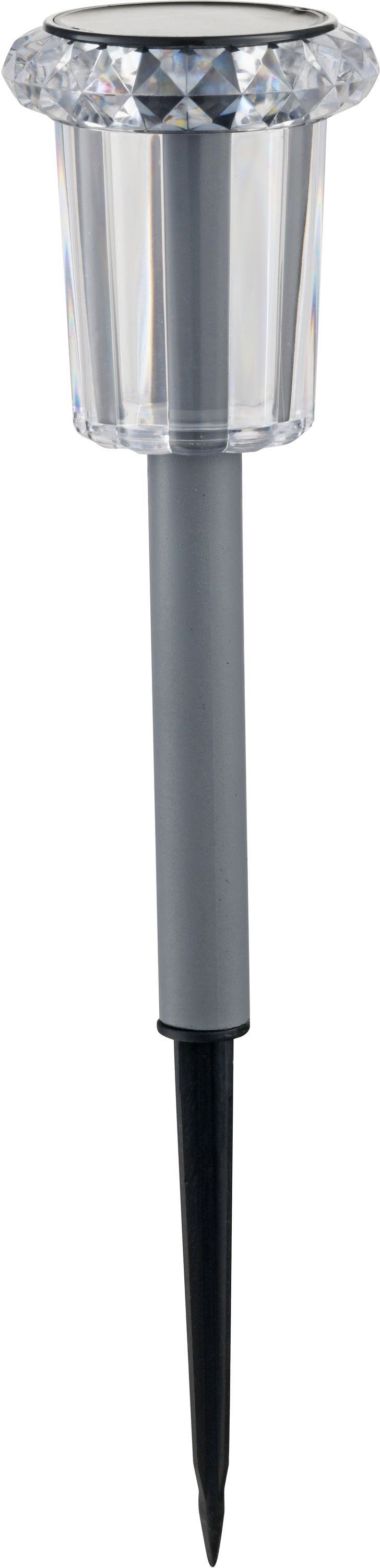 Balise Solaire Effet Étoile GALIX - H30 cm avec 3 LED SMD Blanc Chaud